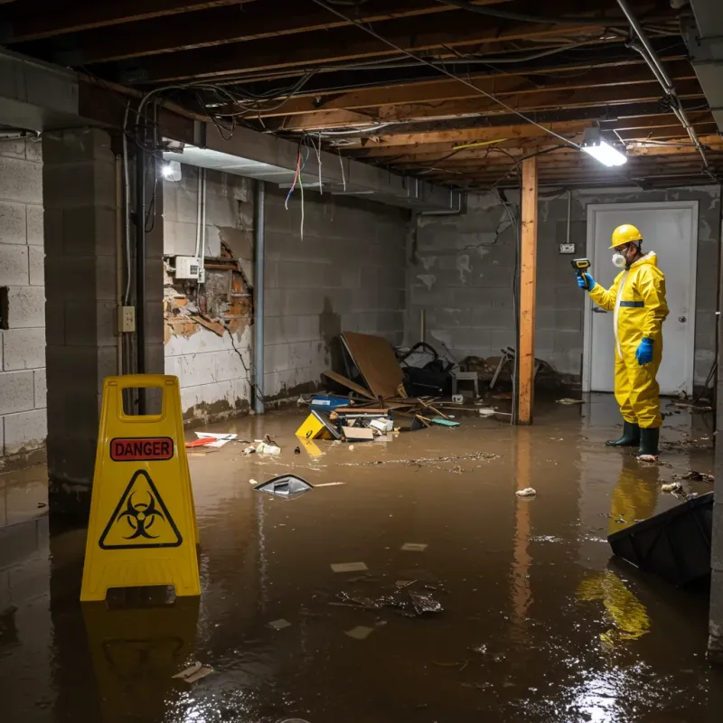 Flooded Basement Electrical Hazard in Grand Rapids, MI Property